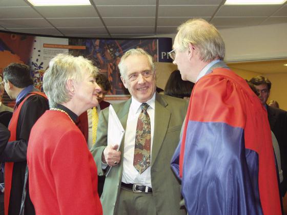 Former Vice Chancellor and Mrs Ebsworth